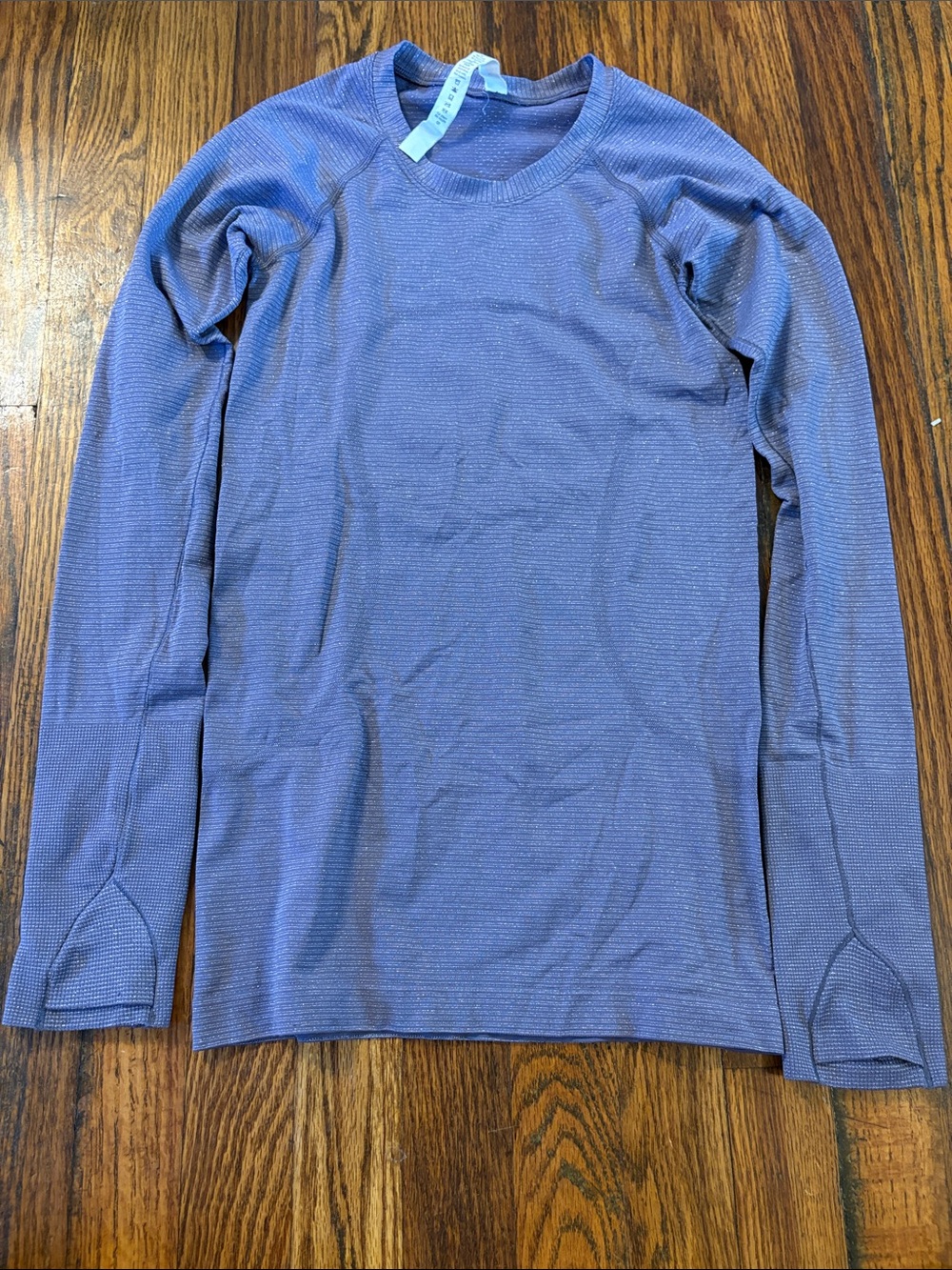 🎉Like New! Lululemon athletica Women's Long-Sleeve Swiftly lavender with glitter